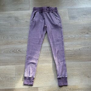 Zyia Active Purple Don’t Wake Me Waffle Knit Jogger Sweatpants